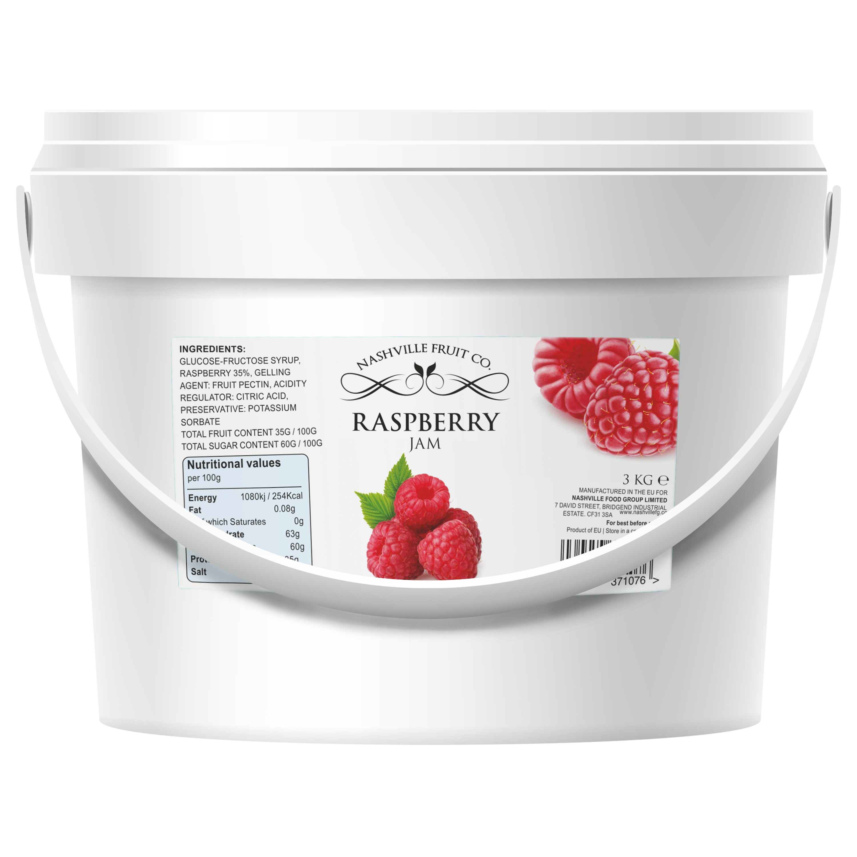 3KG TUB RASPBERRY JAM – Failte Foods