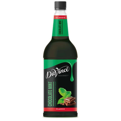 Chocolate Mint Coffee Syrup Bottle