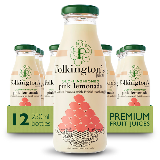 FOLKINGTON'S PINK LEMONADE JUICE 12X250ML