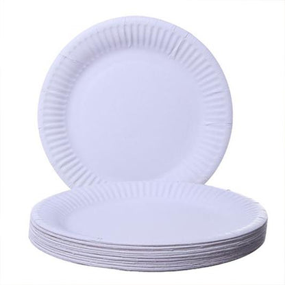 9" White Paper Plate