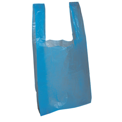 Blue Vest Carrier Bags