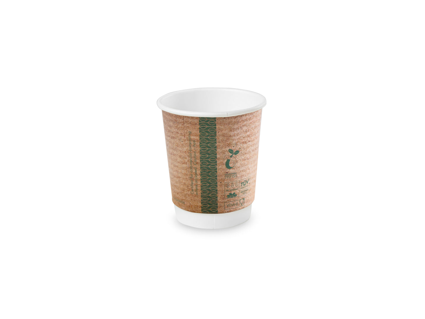 8oz Brown Craft Hot Cup