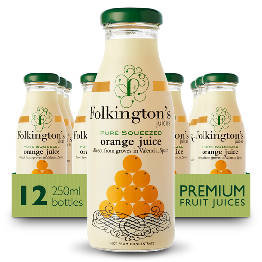 FOLKINGTON'S ORANGE JUICE 12X250ML