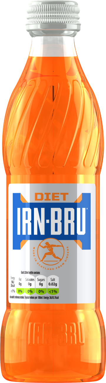 24X330ML DIET IRN BRU GLASS BOTTLES
