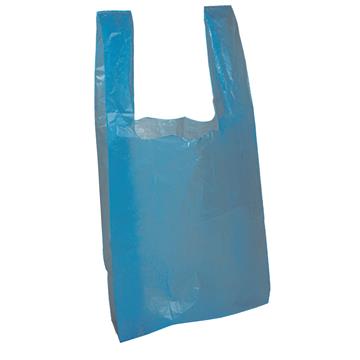 Blue Vest Carrier Bags