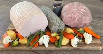 Carvery Turkey ,Boneless Cooked Breast, Stuffing and Legs