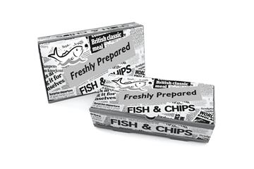 Large Printed Fish & Chip Boxes