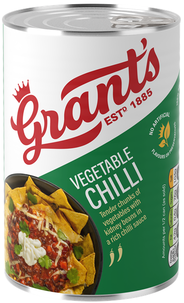 GRANTS TINNED "VEGETABLE" CHILLI 1.2KG
