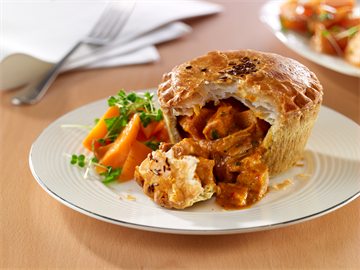 Frozen Unbaked Chicken Balti Pies
